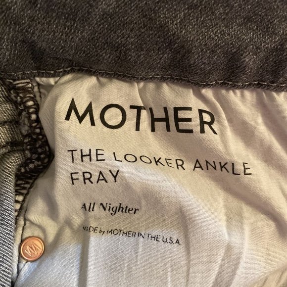 MOTHER The Looker Ankle Fray Jeans Sz 30 Ret: $248 - Picture 7 of 10